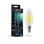 Свеча LED 9.0W E14 4000K Crystal Graphene Voltega