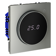 VOLTUM Терморегулятор электронный S70 с индикацией и датчиком, для теплого пола, (сталь)