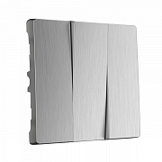 Werkel Набор клавиш для выключателя трехклавишного (cеребряный рифленый) W1139009