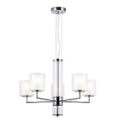 Ambrella LH56001/5 СH/FR хром/белый матовый E14*5 max 40W Люстра