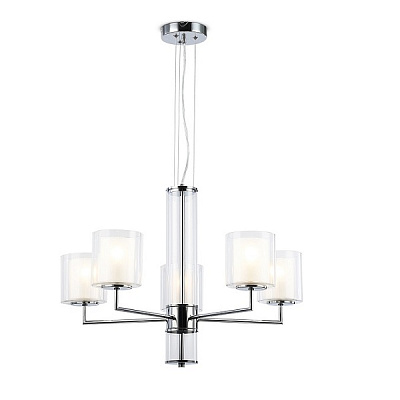 Ambrella LH56001/5 СH/FR хром/белый матовый E14*5 max 40W Люстра