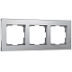 Рамка на 3 поста Werkel Aluminium (алюминий) W0031706