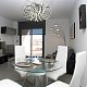 Maxisvet Геометрия 1-1672-8-CR Y LED Люстра