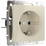 Werkel W1171103 Розетка с заземлением и шторками (слоновая кость)