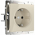 Werkel W1171103 Розетка с заземлением и шторками (слоновая кость)