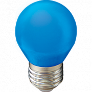 Ecola globe LED 5,0W E27 G45 220V color Blue шар Синий Лампа светодиодная