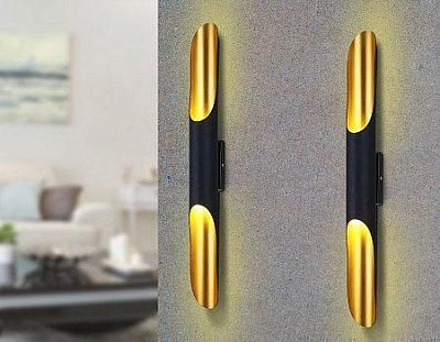 Ambrella FW237/2 CF/GD кофе/золото (лампы LED G9 7W 4200K) Бра