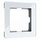 Рамка на 1 пост Acrylic (белый) W0012701 ABC