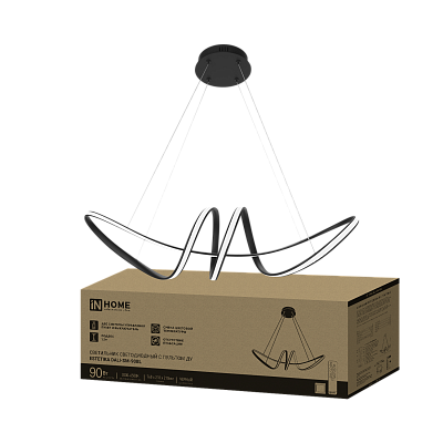 IN HOME Светильник ESTETIKA DALI-SM-90BL 90Вт 3000-6500K c ДУ черный