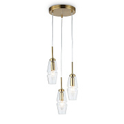 Ambrella LH55210/3 BS/CL латунь/прозрачный E14*3 max 40W Светильник подвесной