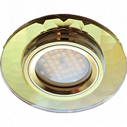 A Ecola MR16 DL1654 GU5.3 Glass Круг Золото/Золото, FG1654EFF (10/50) РАСПРОДАЖА СНЯЛИ