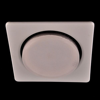 Ecola GX53 H4 Square open edge белый Светильник квадратный