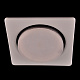 Ecola GX53 H4 Square open edge белый Светильник квадратный