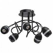 DeMarkt Этингер 5*4W LED 220V черный Люстра