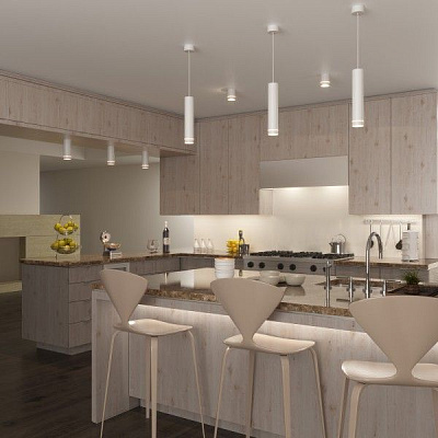 Elektrostandard DLR023 12W 4200K хром матовый Спот