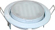 Ecola GX53 H4 белый Светильник встраиваемый