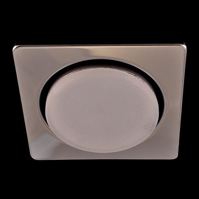 Ecola GX53 H4 Square open edge хром Светильник квадратный