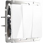 Werkel W1130001 Выключатель трехклавишный (белый)