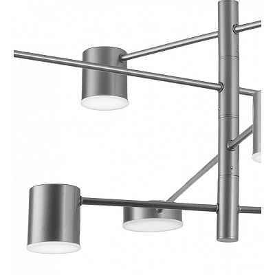 Kink Light 07650-8,02 Люстра Мекли хром d100 h90 Led 4*6w+4*8w (4000K)