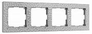 Рамка на 4 поста Werkel Hammer (серебряный) W0042406