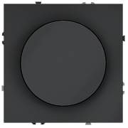 VOLTUM Светорегулятор встраиваемый S70 поворотно-нажимной 600 Вт, (графит)