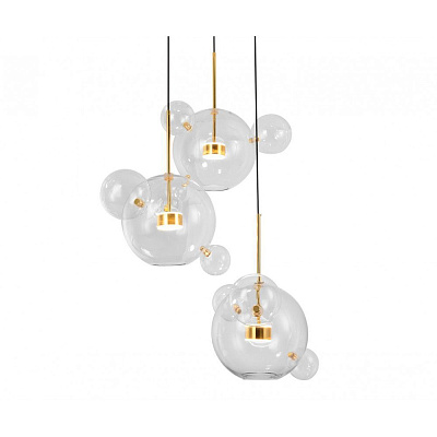 Kink Light 07545-4 (3A),21 Подвес Галла прозрачный Led 42W