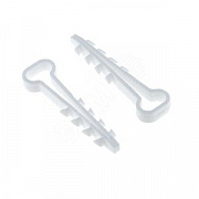Дюбель-хомут для плоского кабеля 5-8мм нейлон белый (100)