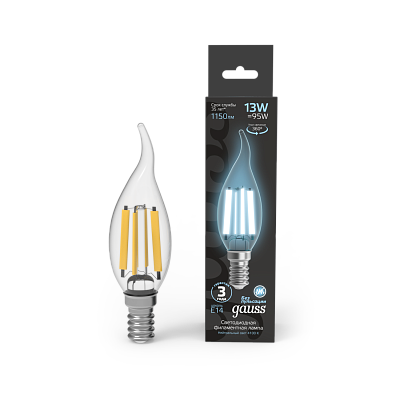 Свеча на ветру LED 13W Е14 4100К Filament