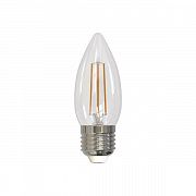 Свеча LED 9.0W E27 4000K Uniel прозрачная