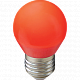 Ecola globe LED 5,0W E27 G45 220V color Red шар Красный Лампа светодиодная