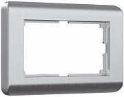 Werkel W0082106  Рамка для двойной розетки (серебряный)