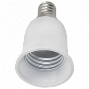 Ecola base Переходник с цоколя E14 на E27 Белый