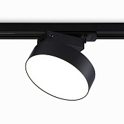 Трековый однофазный светодиодный светильник GL6842 BK черный LED 15W 4200K D115*80