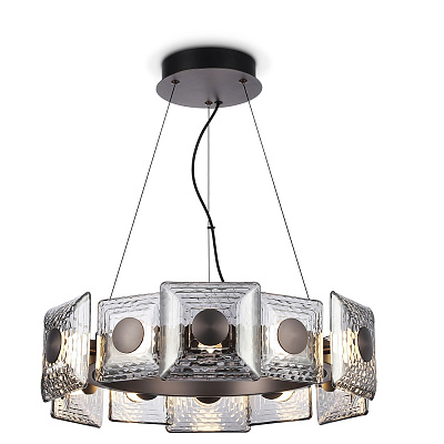 Ambrella Светильник светодиодный подвесной LH31024 GR/SM серый/дымчатый 56W 3000K D570*150