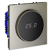 VOLTUM Терморегулятор электронный S70 с индикацией и датчиком, для теплого пола, (шелк)