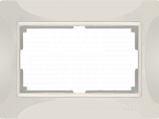 Рамка для двойной розетки Werkel (слоновая кость, basic) WL03-Frame-01-DBL-ivory