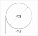 Optimplast Протекторное кольцо для светильника диаметр 425 (4,5мм) белый