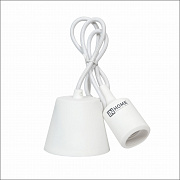 ASD Патрон Е27 силиконовый со шнуром 1м белый IN HOME