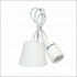 ASD Патрон Е27 силиконовый со шнуром 1м белый IN HOME