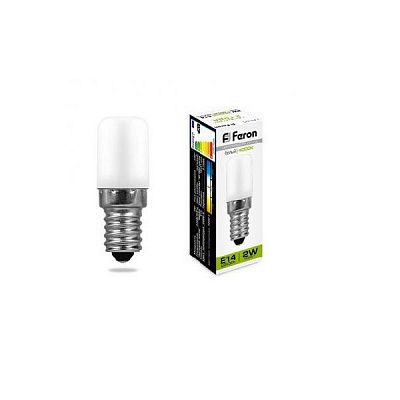 Feron LED Micro 2W E14 4000K для холодильника, LB-10 капсульная матовая Лампа светодиодная