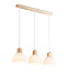 Ambrella TR83135/3 LW/FR светлое дерево/белый матовый E27/3 max 40W 640*180*1040 Светильник подвесной