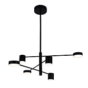 Kink Light 07650-6D,19(4000K) Люстра диммируемая Мекли черный d90 h78 Led 3*12W+3*16W (4000К) с ПДУ