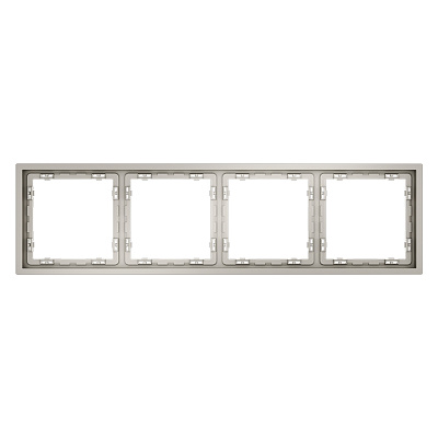 VOLTUM Рамка пластиковая S70 на 4 поста, (кашемир)