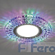 Feron CD940 15LED*2835 SMD RGB, MR16 50W G5.3, прозрачный Светильник потолочный встраиваемый со светодиодной подсветкой