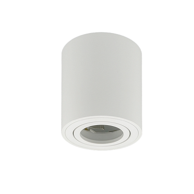 MaxLight CAST 87 WHITE, Светильник накладной потолочный, алюминиевое литье, круглый, GU10, белый, ø80x84мм