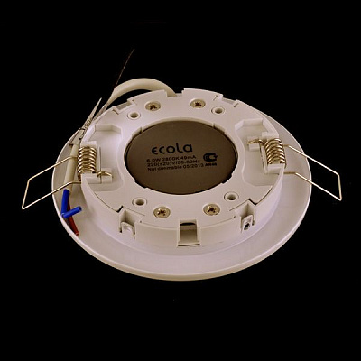 Ecola Light GX53-H6 белый Светильник встраиваемый