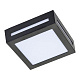 Ecola GX53 3082W IP65 чёрный Светильник накладной матовый квадратный