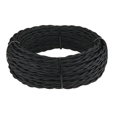 Werkel Ретро кабель витой 3х1,5 (черный) (50м)
